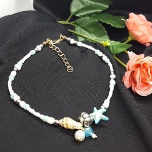 💥MUST BUNDLE!!!!**💥 NWOT blue starfish charm anklet